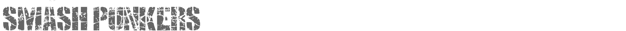 Smash Punkers Smash Punkers1.ttf font preview